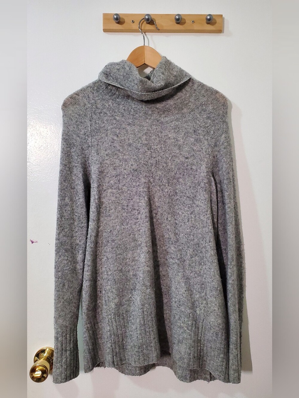 Babaton Gray Cowl Neck Sweater